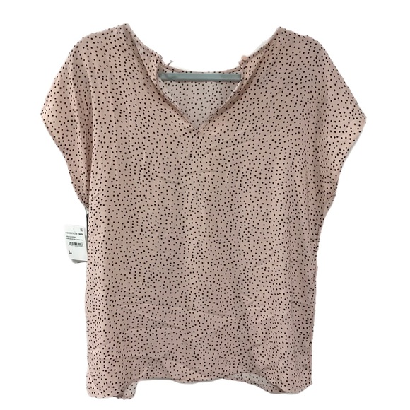 Halogen Pink Smoke Dot Print Blouse - Picture 2 of 7